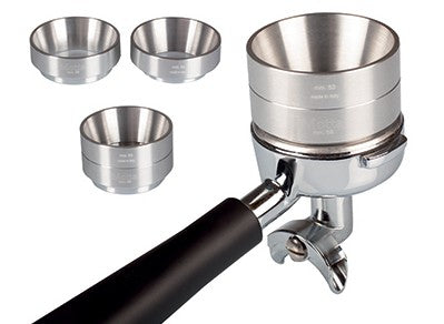 MOTTA Doppel-Dosiertrichter Aluminium 53+58mm
